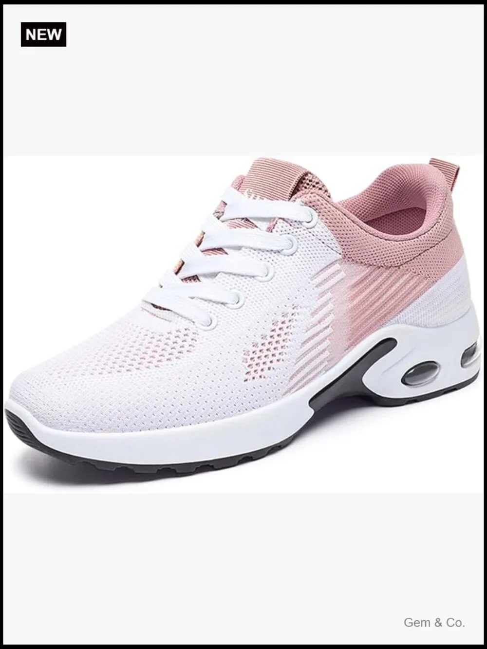 Lightweight Mesh Sneakers Air Cushion Running Shoes Breathable Athletic Walking